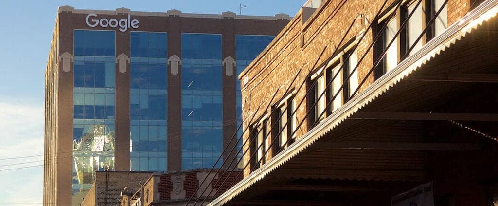 Google Headquarters. Chicago converted warehouse apartments, No. Ten Lofts, Brick & Timber Lofts.
