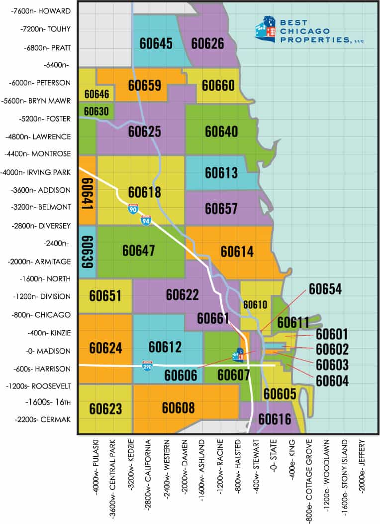 Chicago Real Estate Zip Code Map Search - Best Chicago Properties