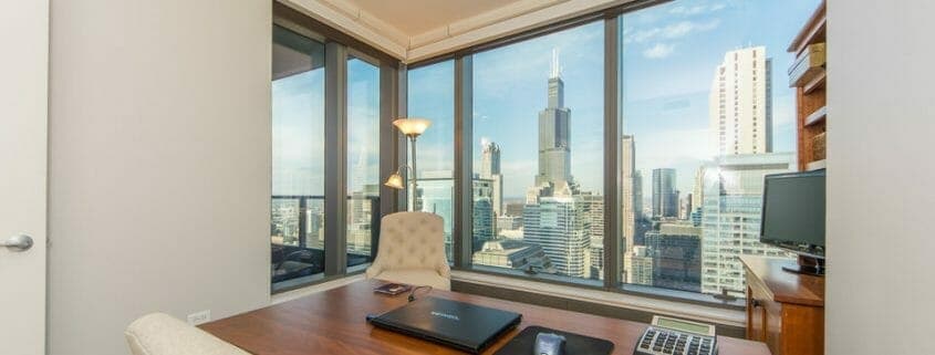 Chicago highrise condo with views - office Chicago High-rise Condo with Views
