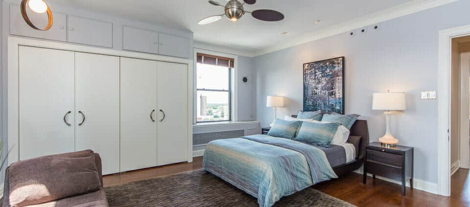 classic Lakeshore Drive condo - master bedroom