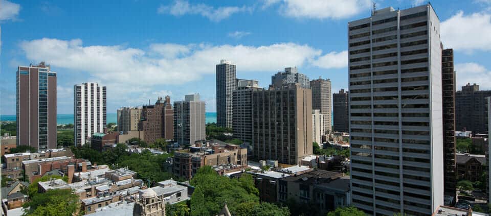 gold coast, living in the gold coast, chicago gold coast condos views, st. james cathedral