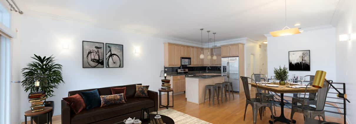 1639 North Oakley Avenue, Unit D1, Chicago, IL 60647 - Living Area - Bucktown 3 Bedroom Condo