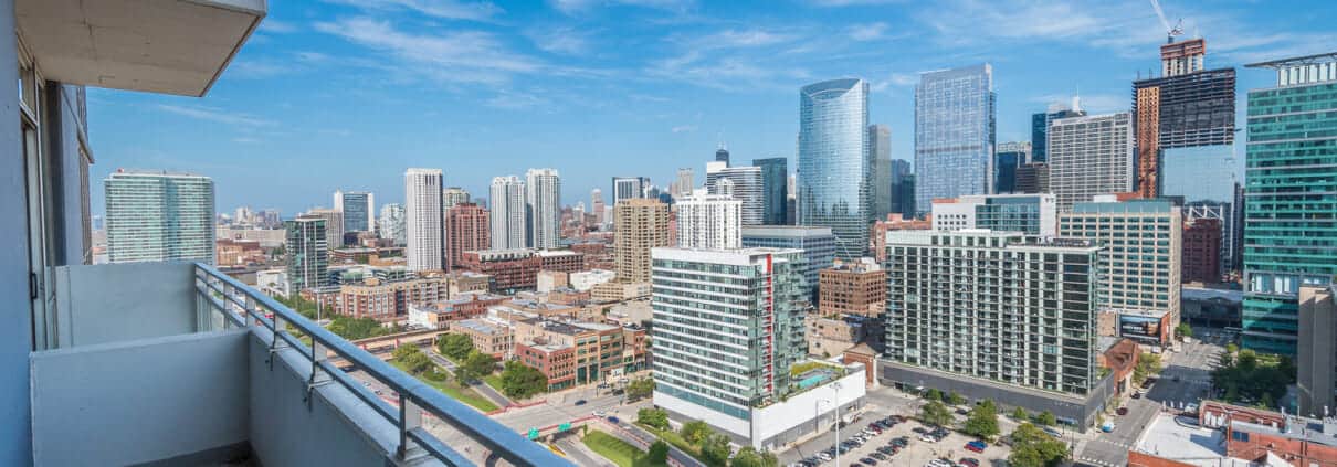 Northeast view from Skybridge unit 2203