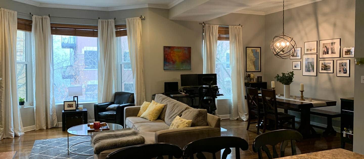 616 W Barry Ave, Chicago IL 60657 - Living ANd Dining Area
