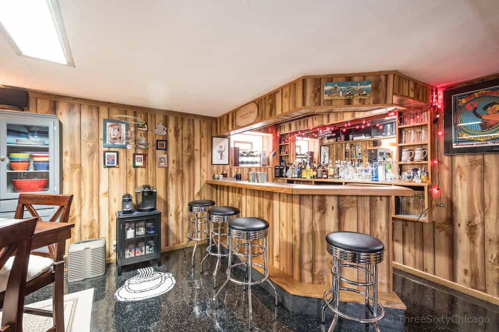 6647 N. Washtenaw Ave - Finished Basement and Bar