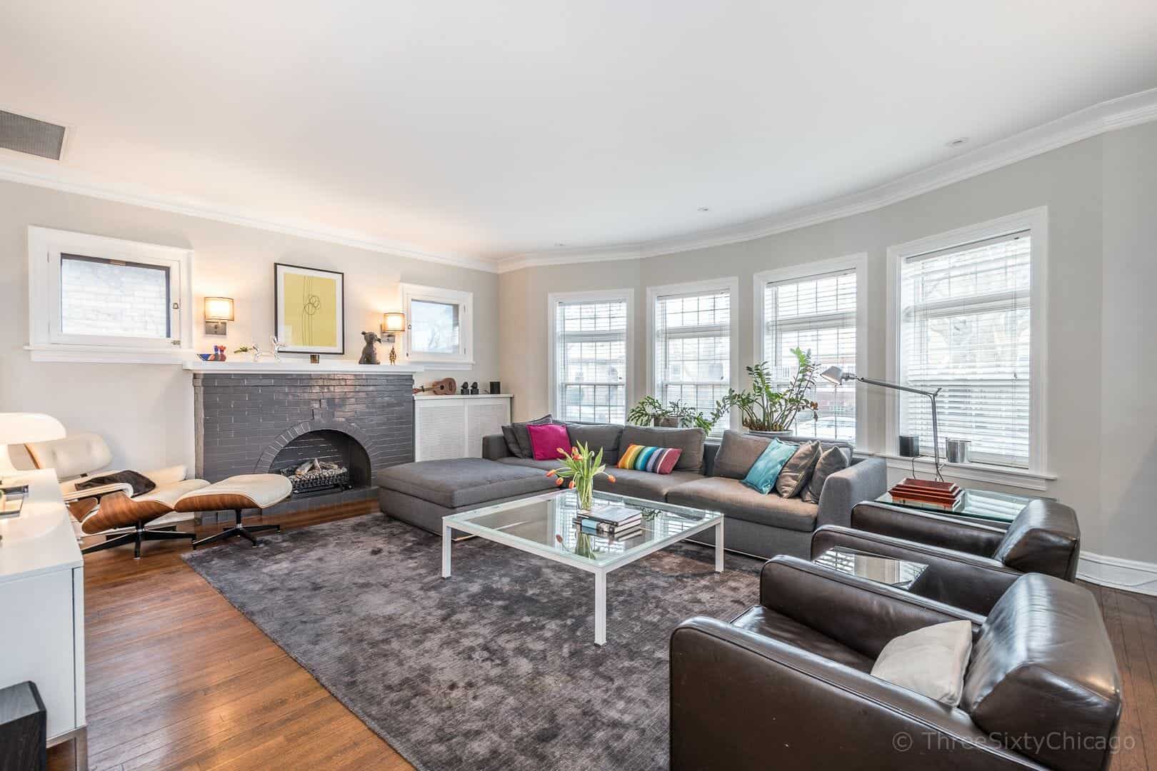 Living area - charming brick bungalow